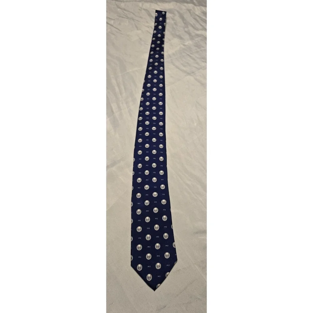 Bird Dog Bay Blue 1912 ACC Wings Tie Hand Made‎ 100% Silk